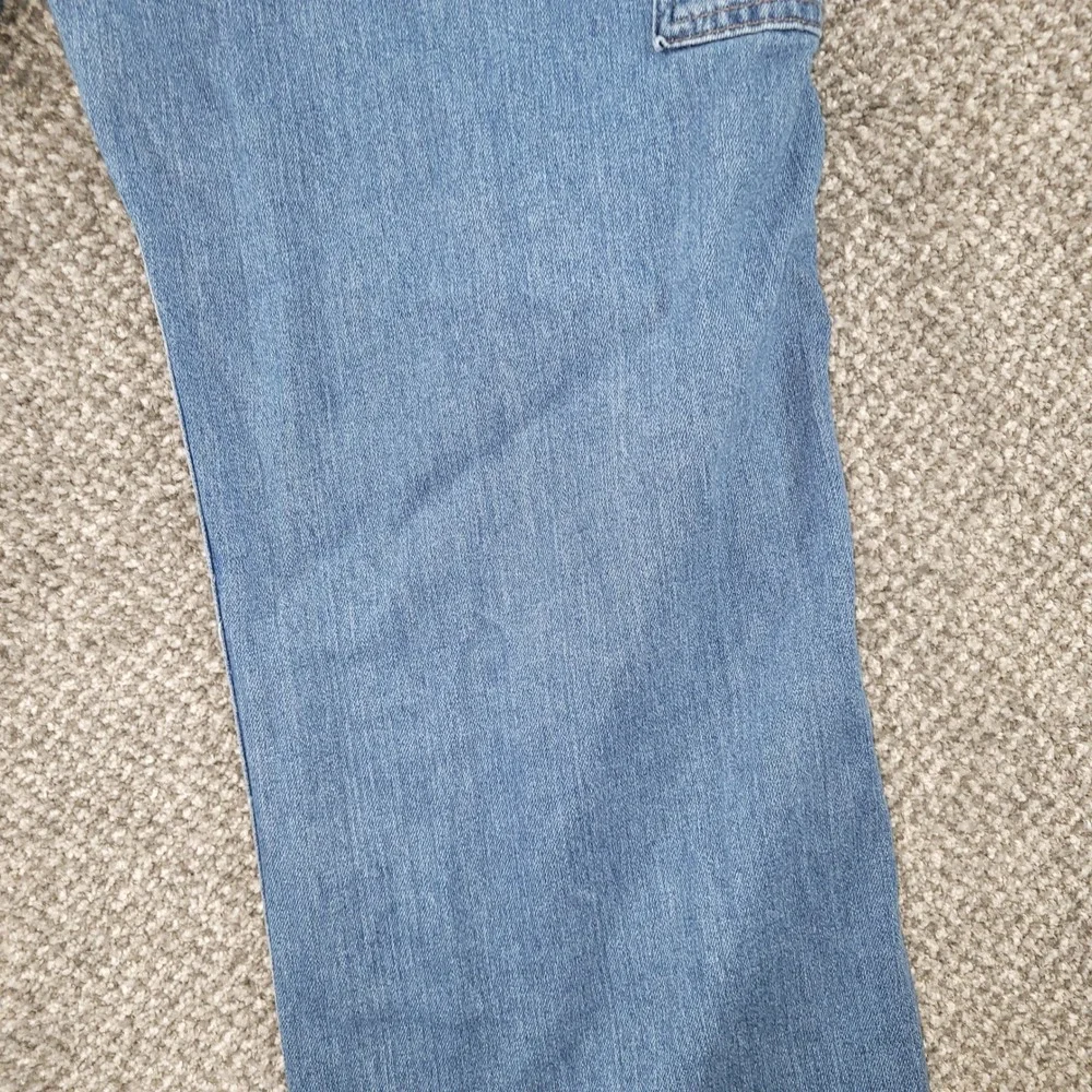 Carhartt Womens Denim Bib Overalls Light Wash Blue Stretch WR008 FBI XL 16/18 - Picture 16 of 16